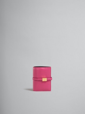 Marni Läder Bifold Prisma Wallet Rosa | LSESX57744