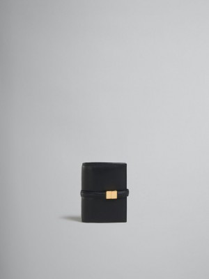 Marni Läder Bifold Prisma Wallet Svarta | SEZPD72296