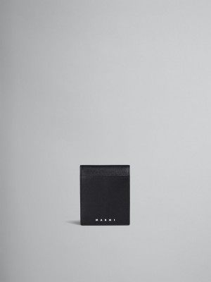 Marni Läder Bi-fold Wallet Svarta | BSESD59824