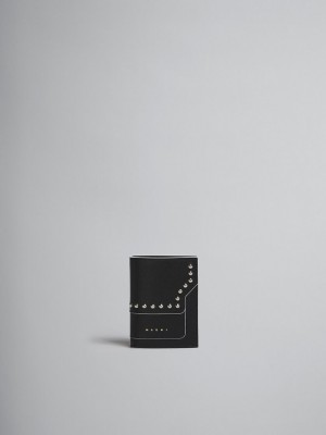 Marni Läder Bi-fold Wallet Svarta | ZSENQ16042