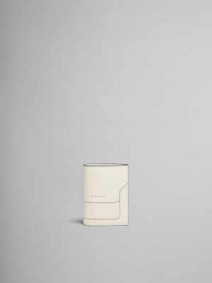 Marni Läder Bi-fold Wallet Vita | SEEAH57970