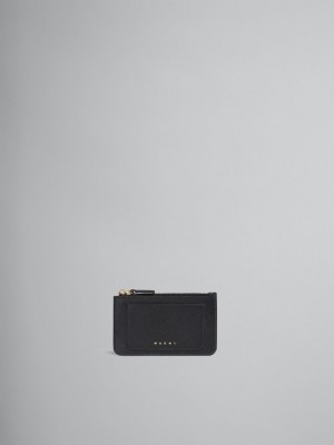 Marni Läder Card Case Svarta | BSESD47651