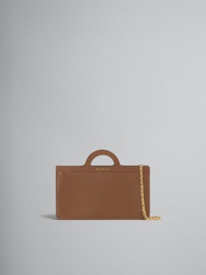 Marni Läder Tropicalia Long Wallet With Chain Rem Bruna | PSEQX48858