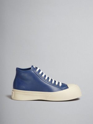 Marni Nappa Läder Pablo High-top Sneaker Blå | ASEWC22713