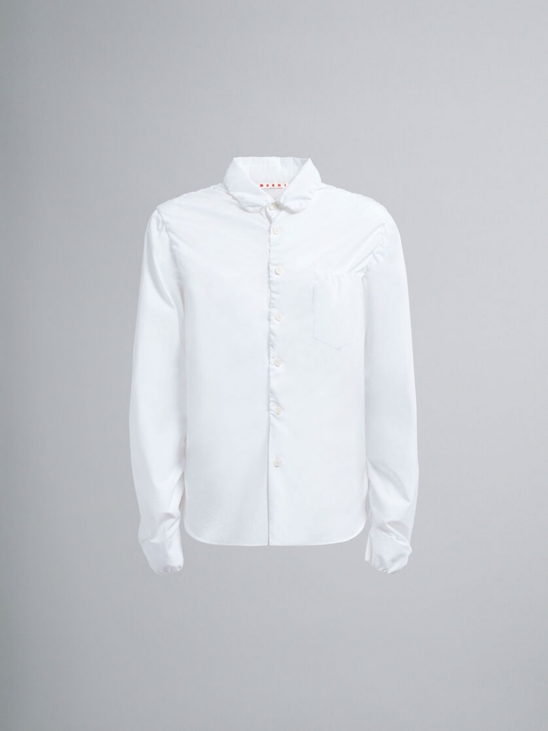Marni Bio Poplin Shirt Vita | FSEHY32826