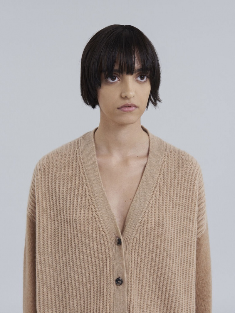 Marni Cashmere V-neck Cardigan Bruna | SEICD88079