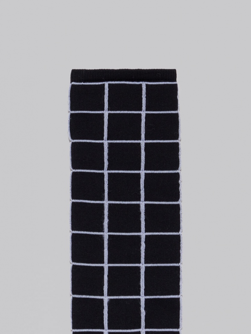 Marni Checked Nylon Svarta | ESEVG28798