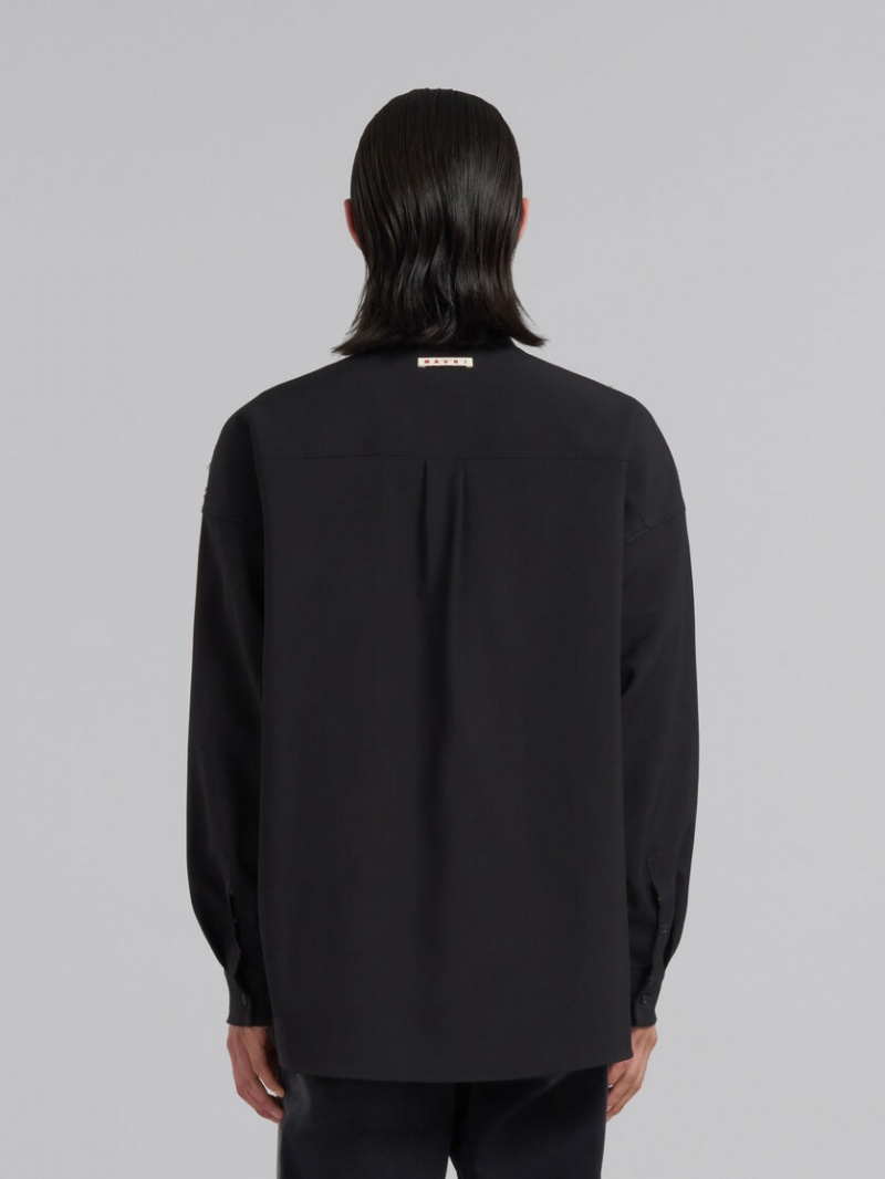 Marni Checked Ull Shirt With Plain Back Vita | GSEEC62318
