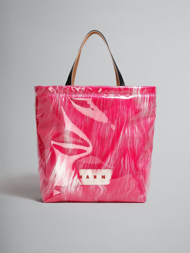 Marni Fuchsia Coated Faux Fur Fuchsia | QSEWA29321