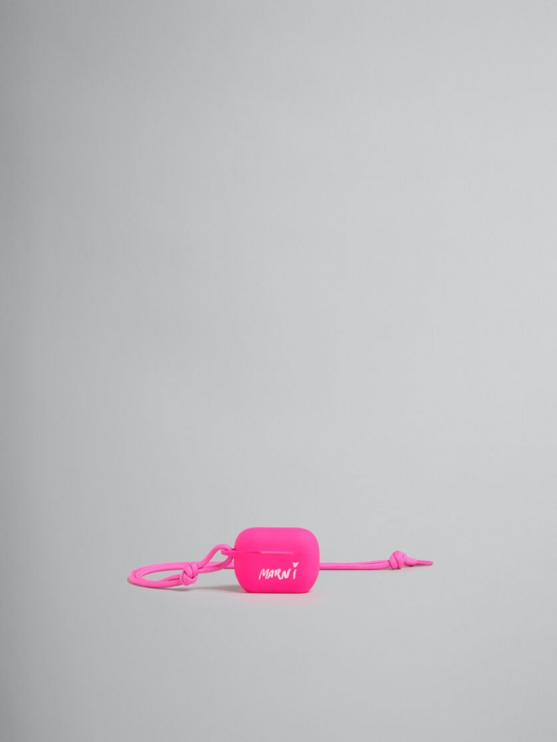 Marni Gummy Airpods Case Fuchsia | SSEVO73672