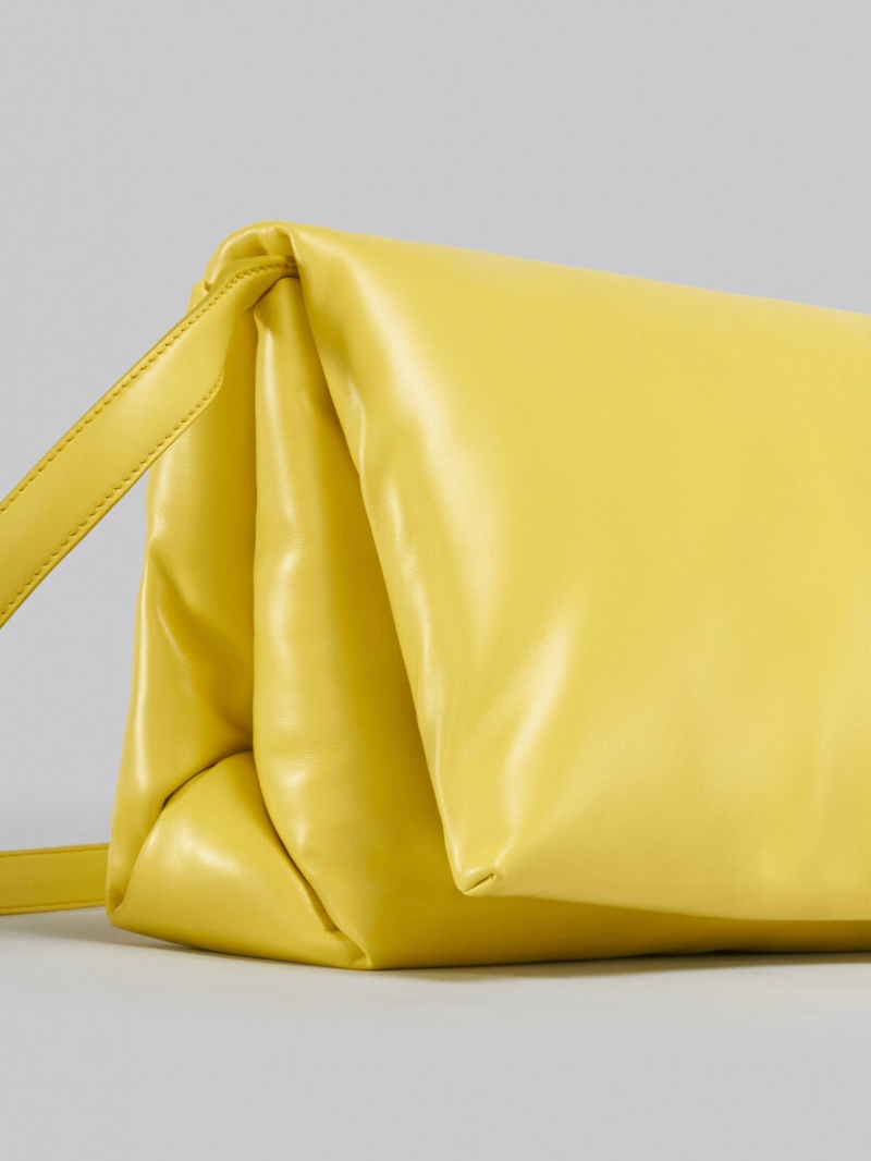Marni Large Calfskin Gula | LSETR32954