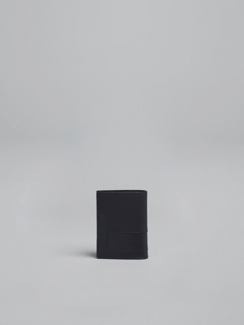 Marni Läder Bi-fold Wallet Svarta | SEIIZ94576
