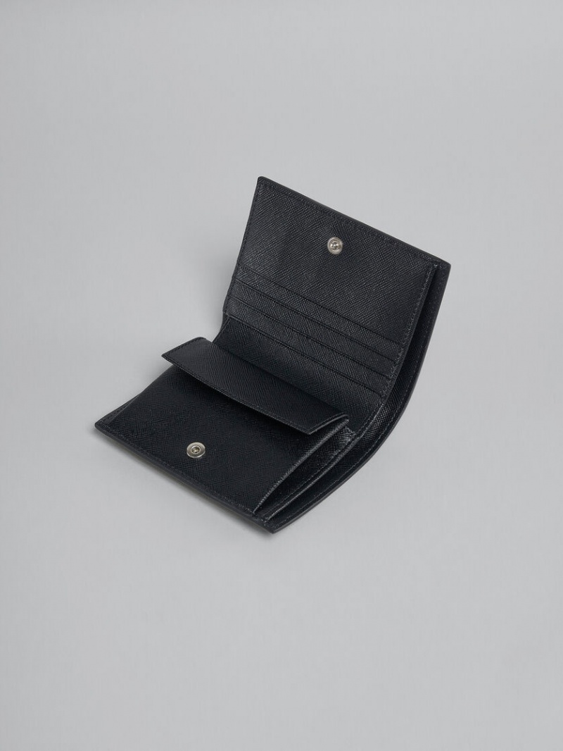 Marni Läder Bi-fold Wallet Svarta | SEIIZ94576