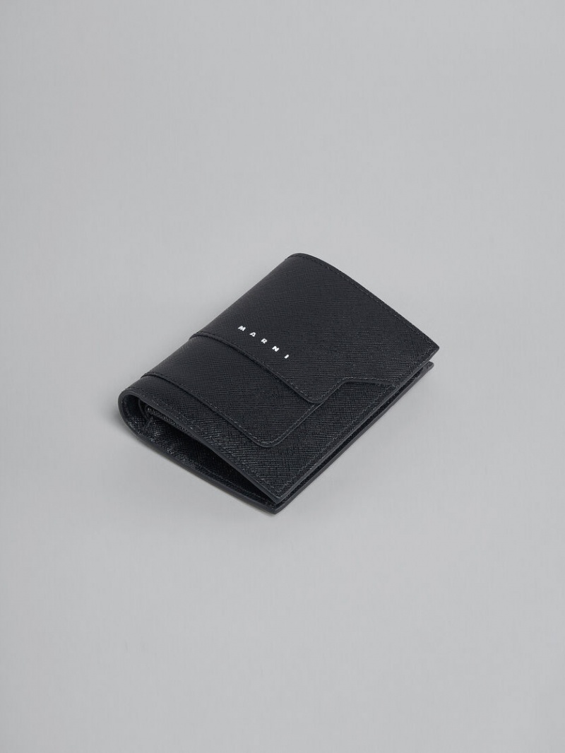 Marni Läder Bi-fold Wallet Svarta | SEIIZ94576
