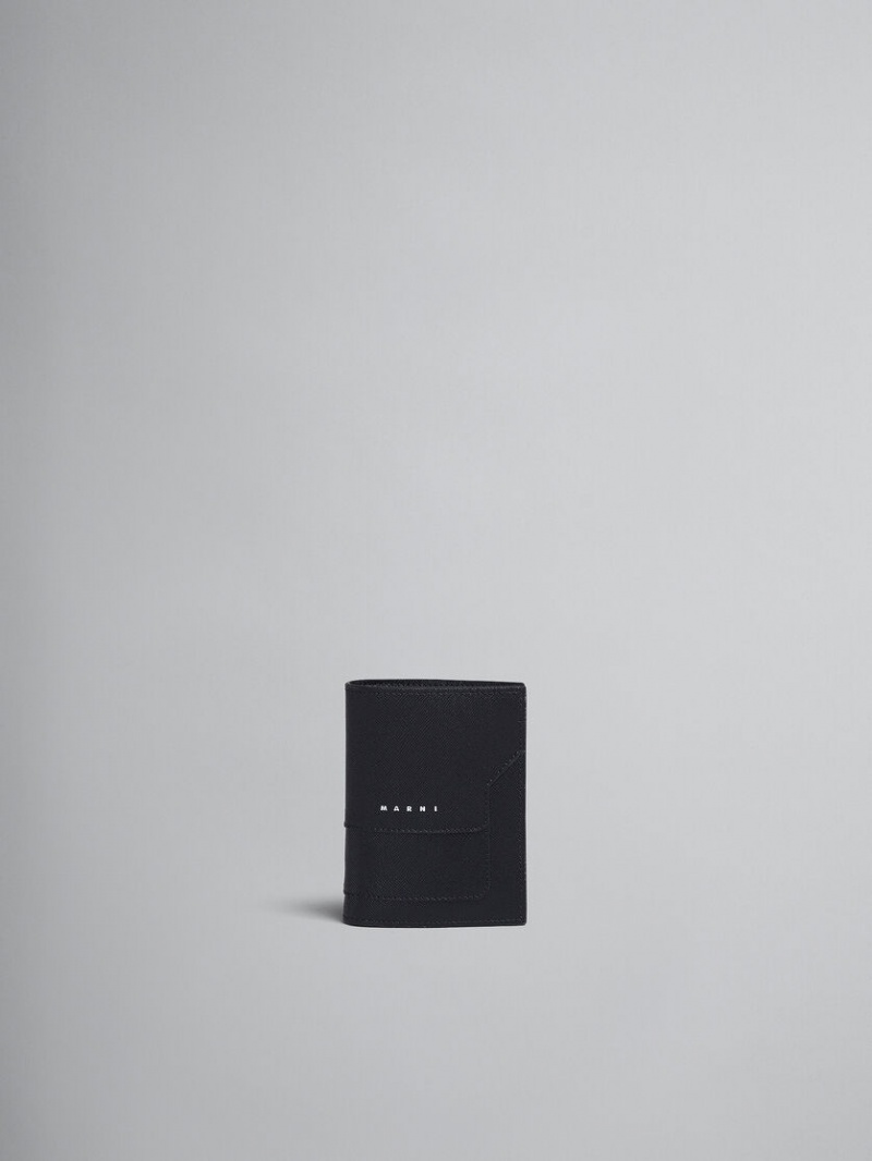 Marni Läder Bi-fold Wallet Svarta | SEIIZ94576