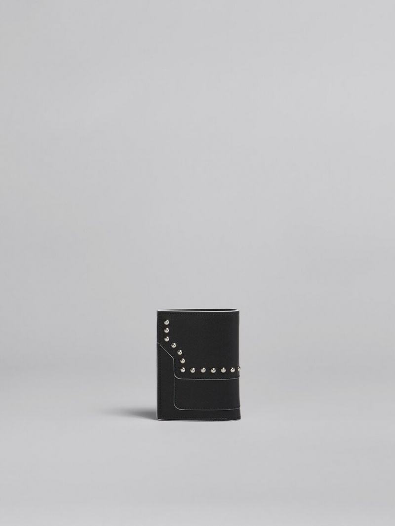 Marni Läder Bi-fold Wallet Svarta | ZSENQ16042