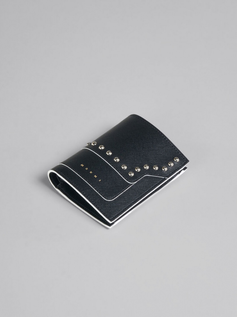 Marni Läder Bi-fold Wallet Svarta | ZSENQ16042