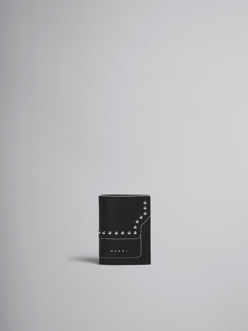 Marni Läder Bi-fold Wallet Svarta | ZSENQ16042