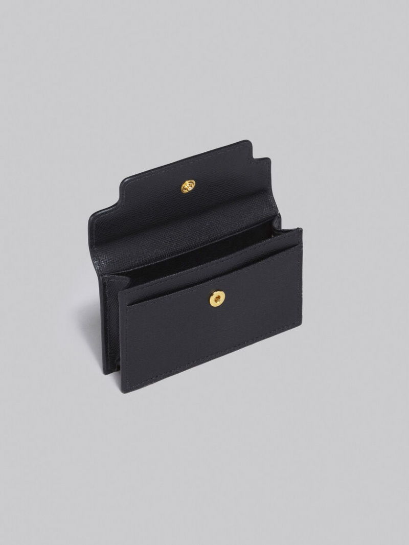 Marni Läder Business Card Case Svarta | SSENY11991