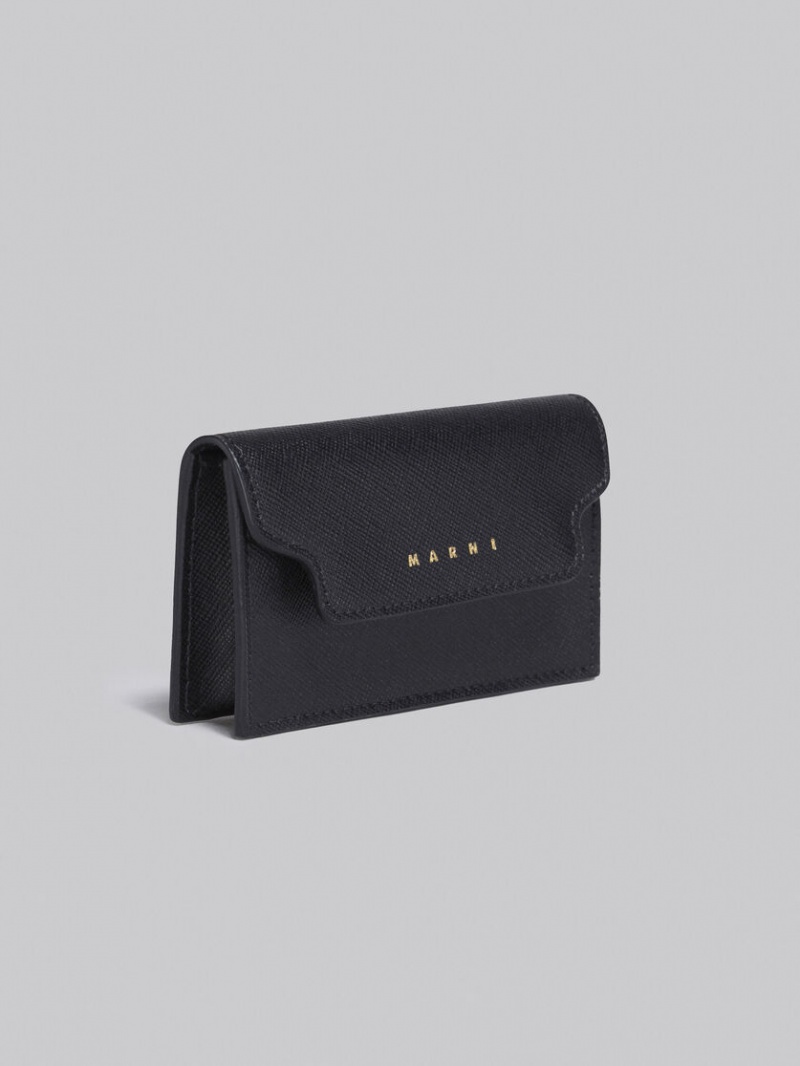 Marni Läder Business Card Case Svarta | SSENY11991