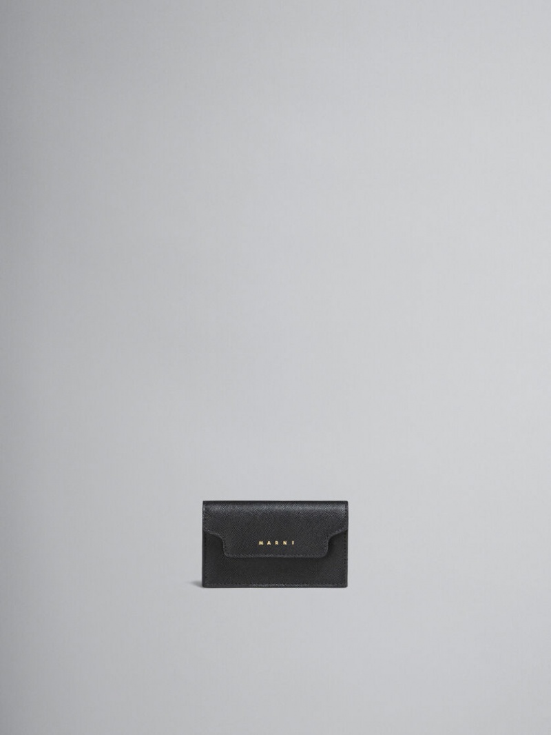 Marni Läder Business Card Case Svarta | SSENY11991