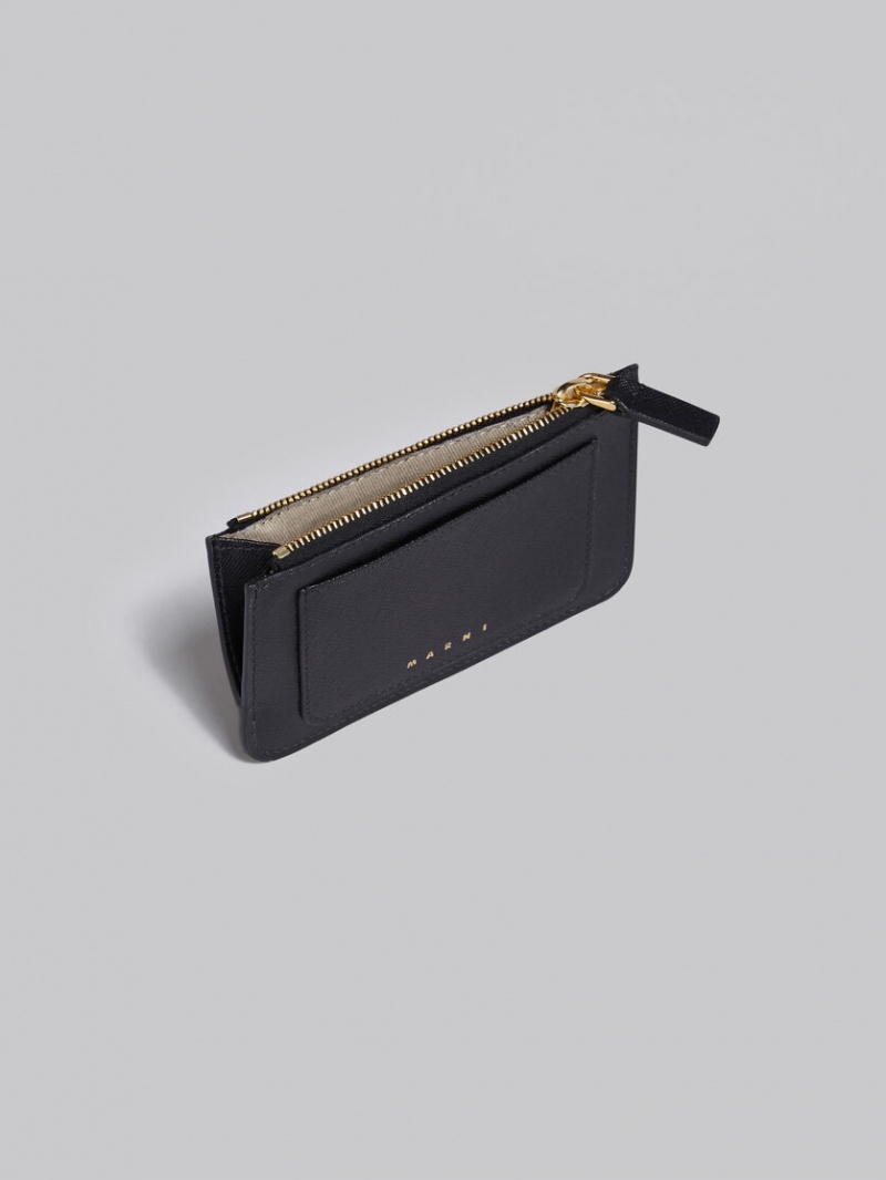 Marni Läder Card Case Svarta | BSESD47651