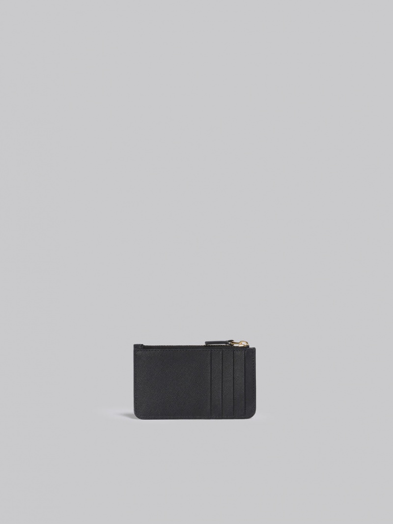 Marni Läder Card Case Svarta | BSESD47651