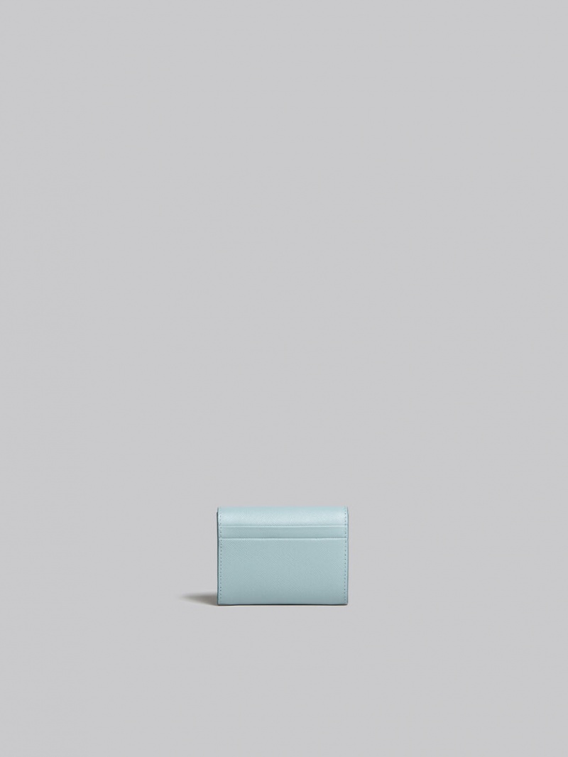 Marni Läder Coin Case Ljusblå | SEZPD96030
