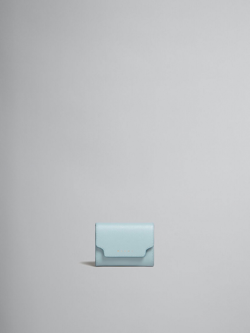 Marni Läder Coin Case Ljusblå | SEZPD96030