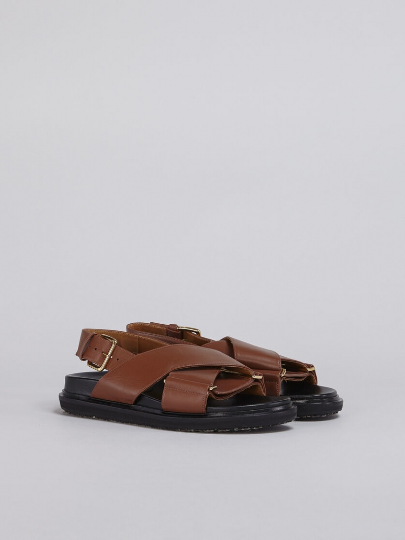 Marni Läder Fussbett Bruna | ASEDF86920