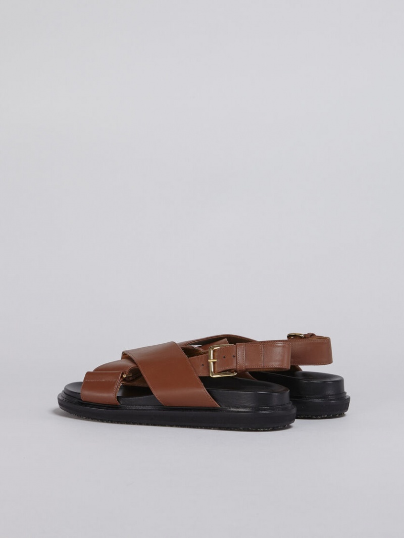 Marni Läder Fussbett Bruna | ASEDF86920