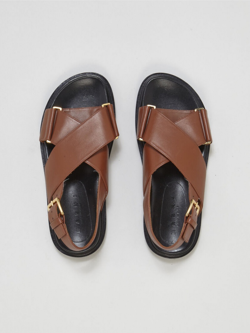 Marni Läder Fussbett Bruna | ASEDF86920