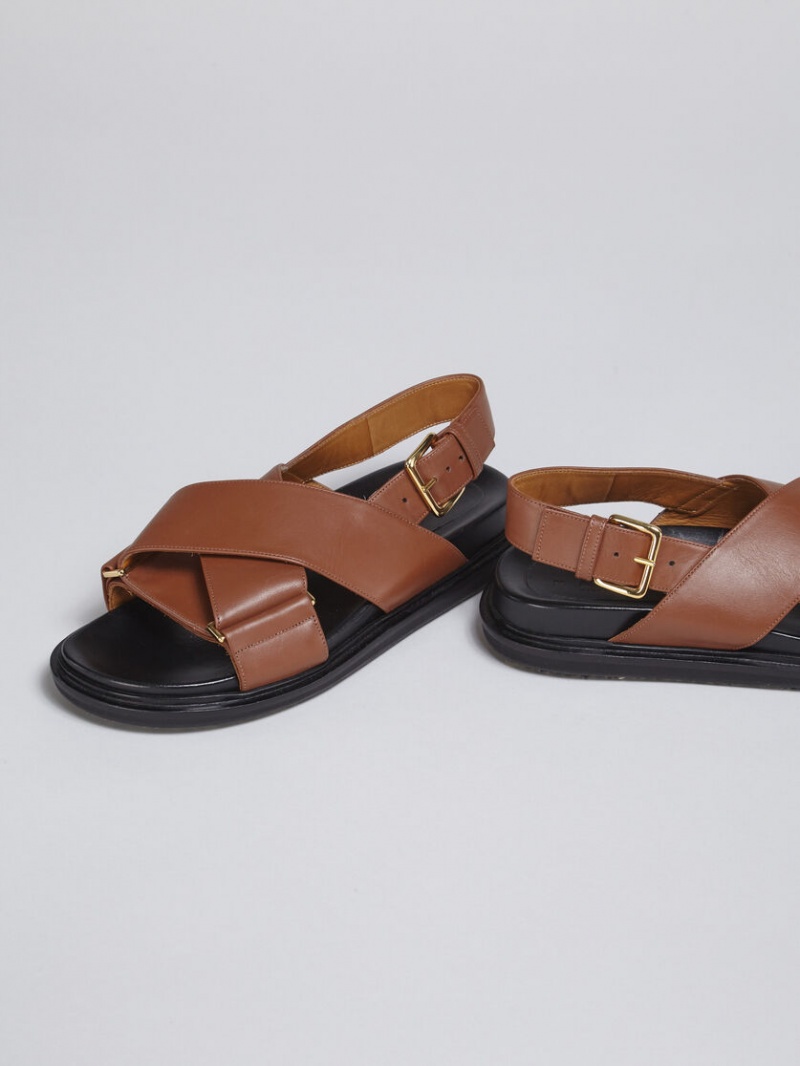 Marni Läder Fussbett Bruna | ASEDF86920
