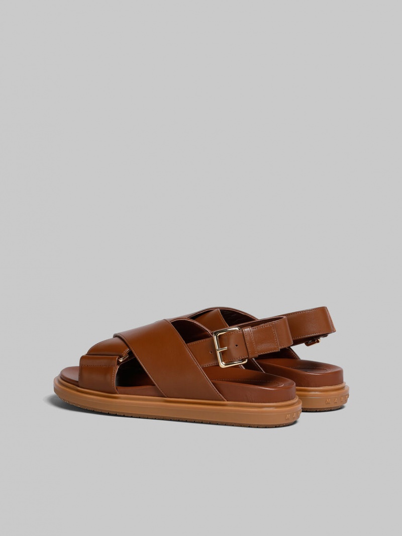 Marni Läder Fussbett Bruna | SEJZR84993