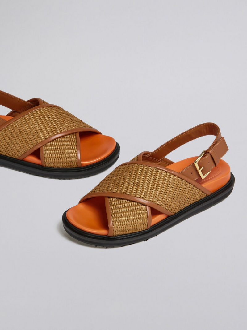 Marni Läder Fussbett Bruna | SEXBR39122