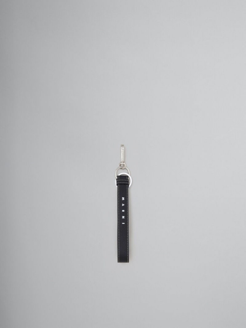 Marni Läder Keyring Svarta | YSEGT16054