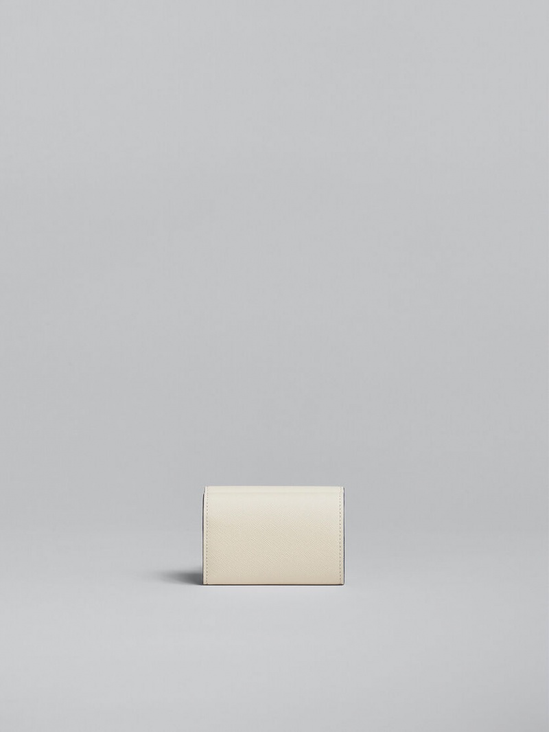 Marni Läder Tri-fold Wallet Vita | TSEWZ98564