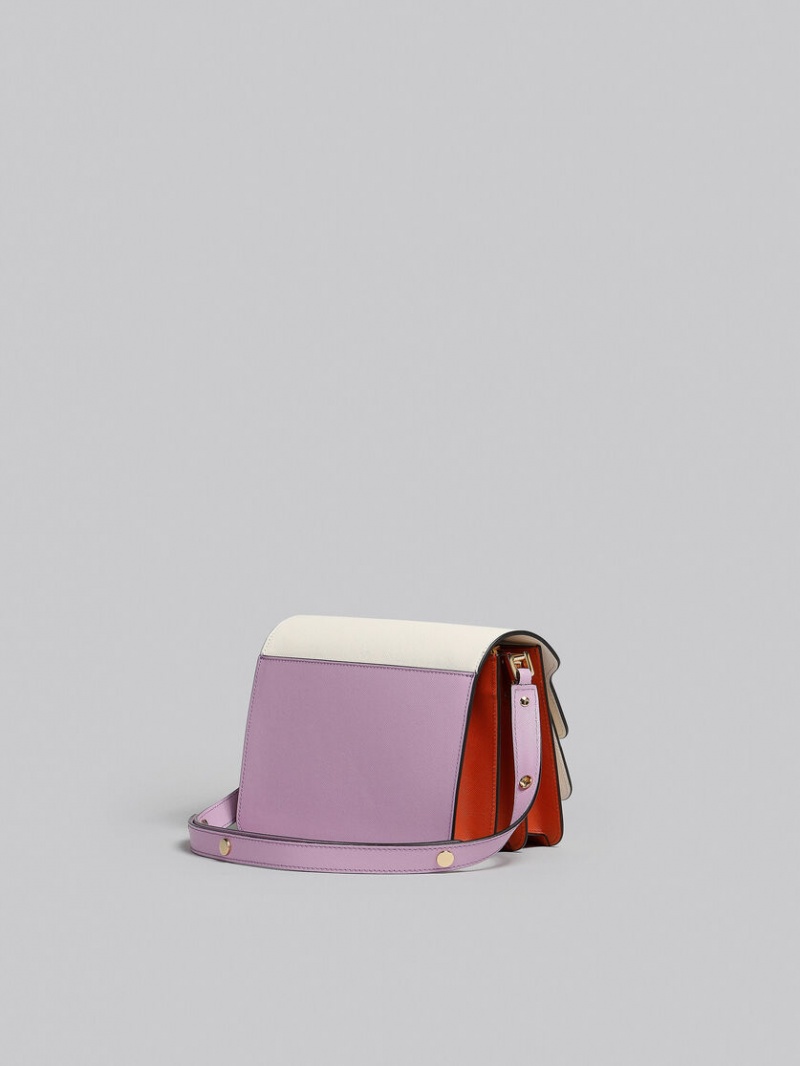 Marni Läder Trunk Bag Lila | BSESD99877