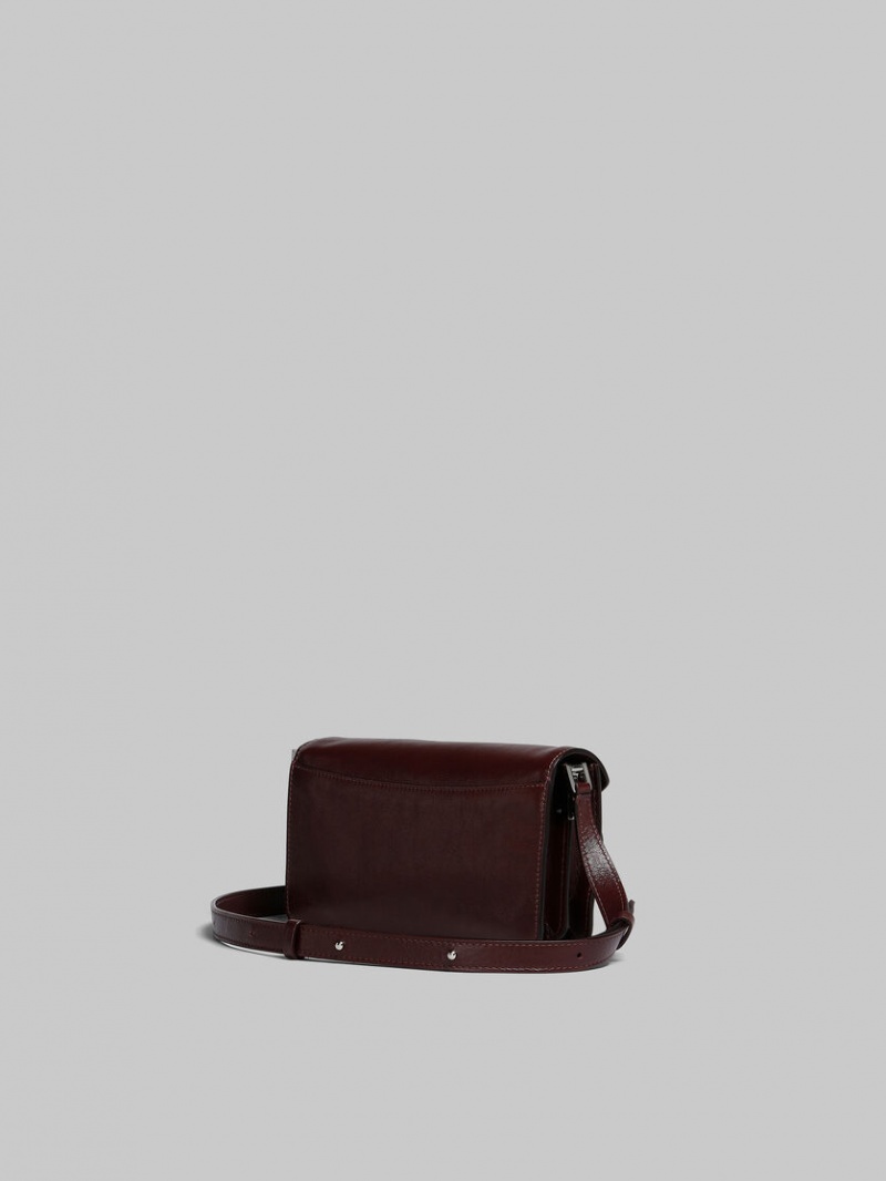 Marni Läder Trunk Soft Bag Röda | MSEHR82914