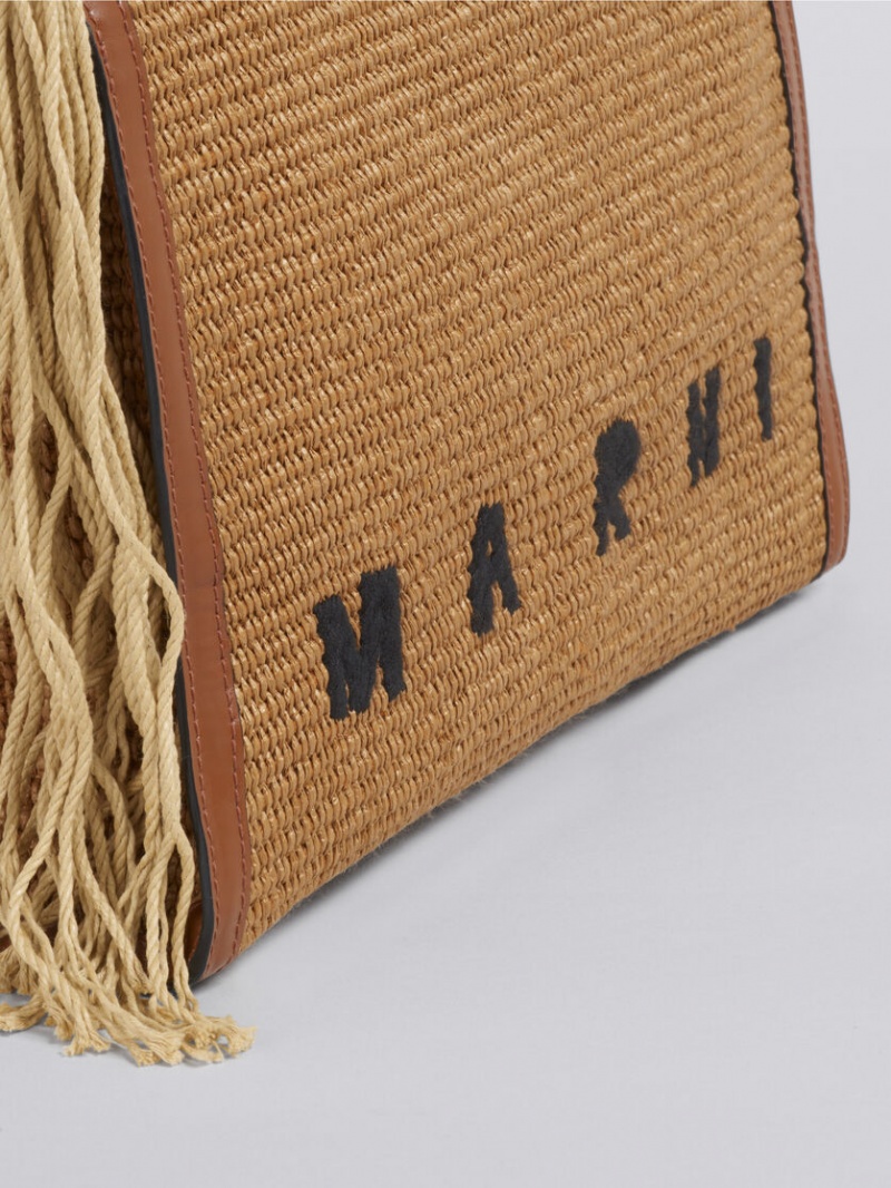 Marni Marcel Summer Bag With Rope Handles Beige | SEXBR22962