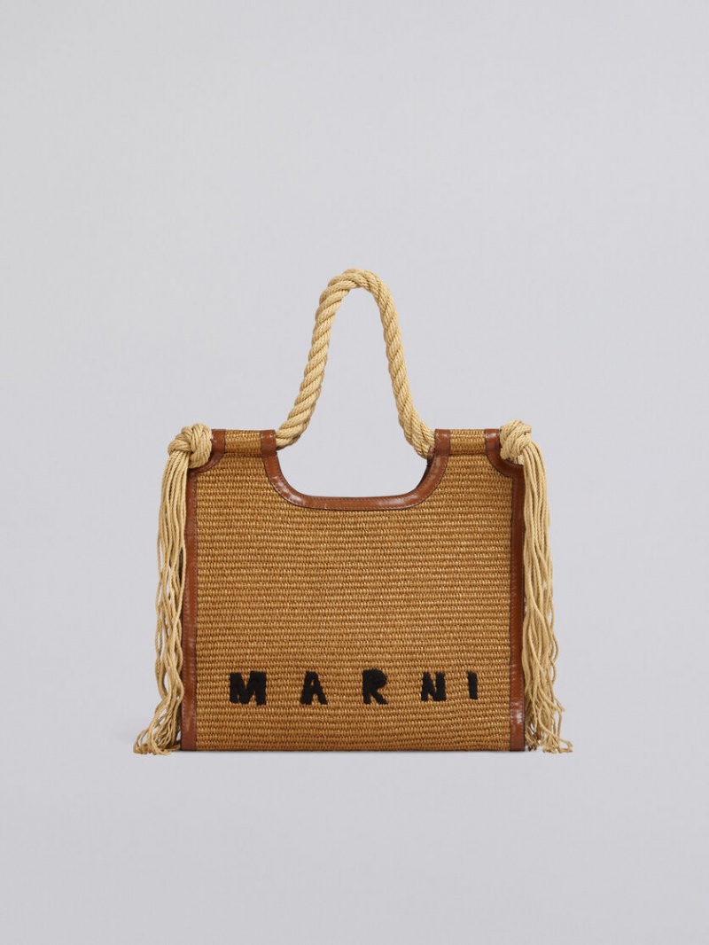 Marni Marcel Summer Bag With Rope Handles Beige | SEXBR22962