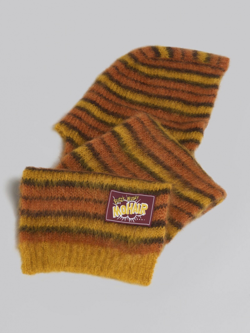Marni Mohair And Ull Hat-scarf Orange Bruna | ASEDF35169
