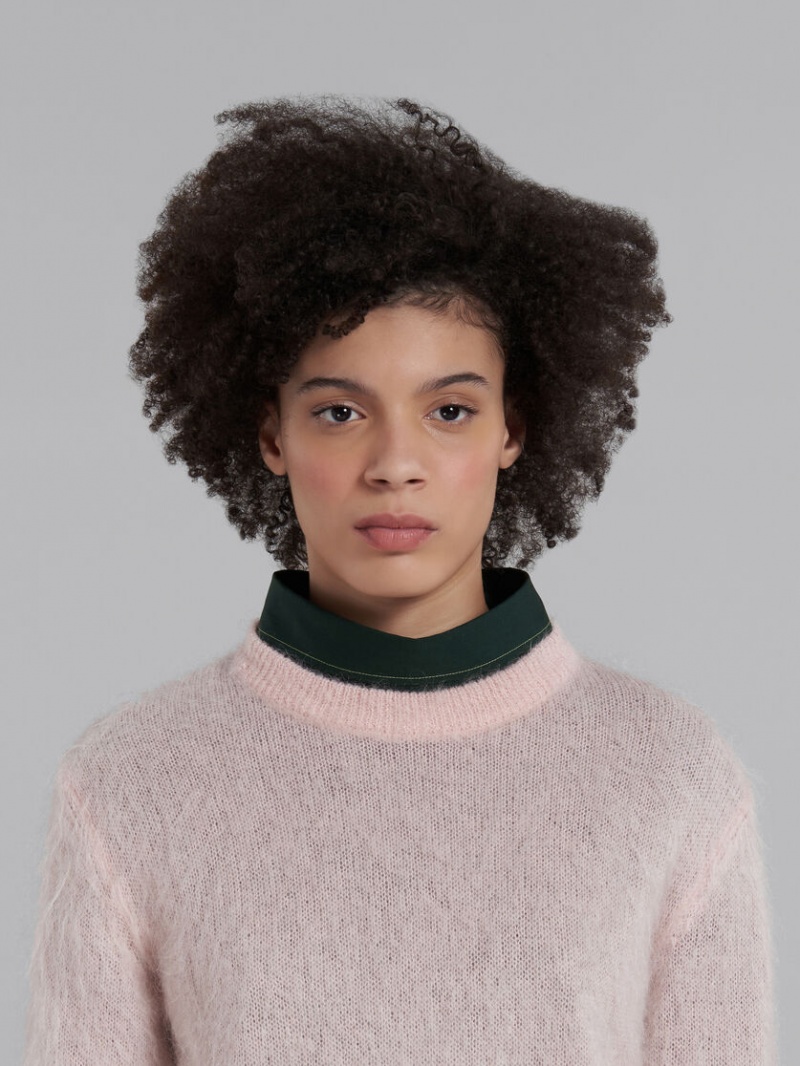 Marni Mohair And Ull Jumper Rosa | SEQAV69395