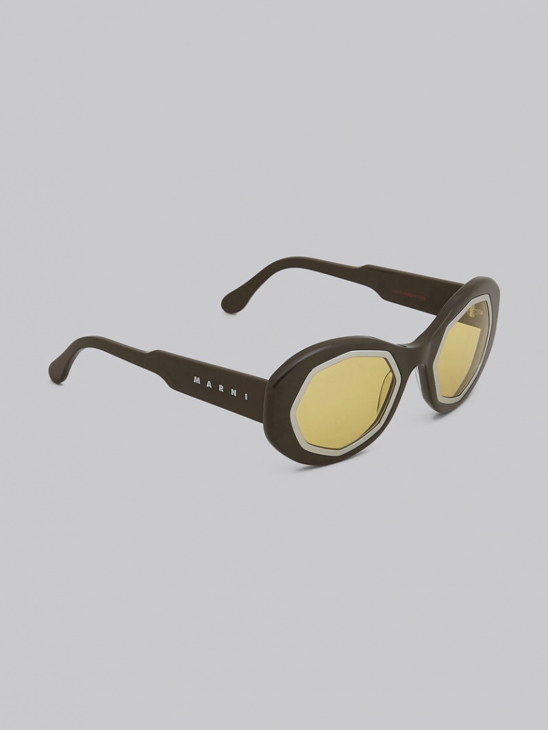 Marni Mount Brumo Acetate Bruna | SECVG69970