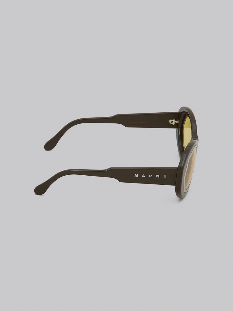 Marni Mount Brumo Acetate Bruna | SECVG69970