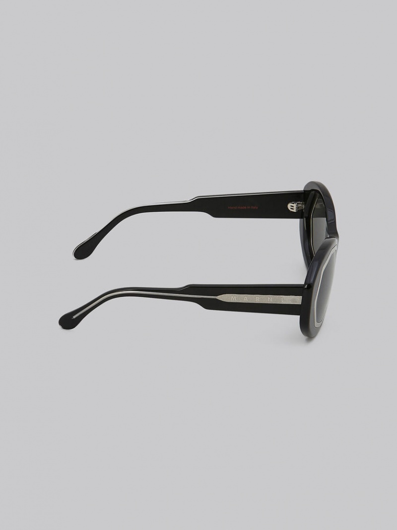 Marni Mount Brumo Acetate Svarta | ESEVG57873