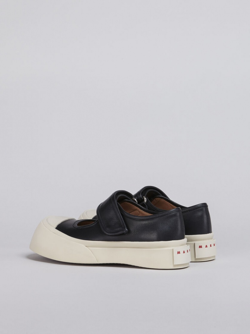 Marni Nappa Läder Mary Jane Sneaker Svarta | GSEEC24574
