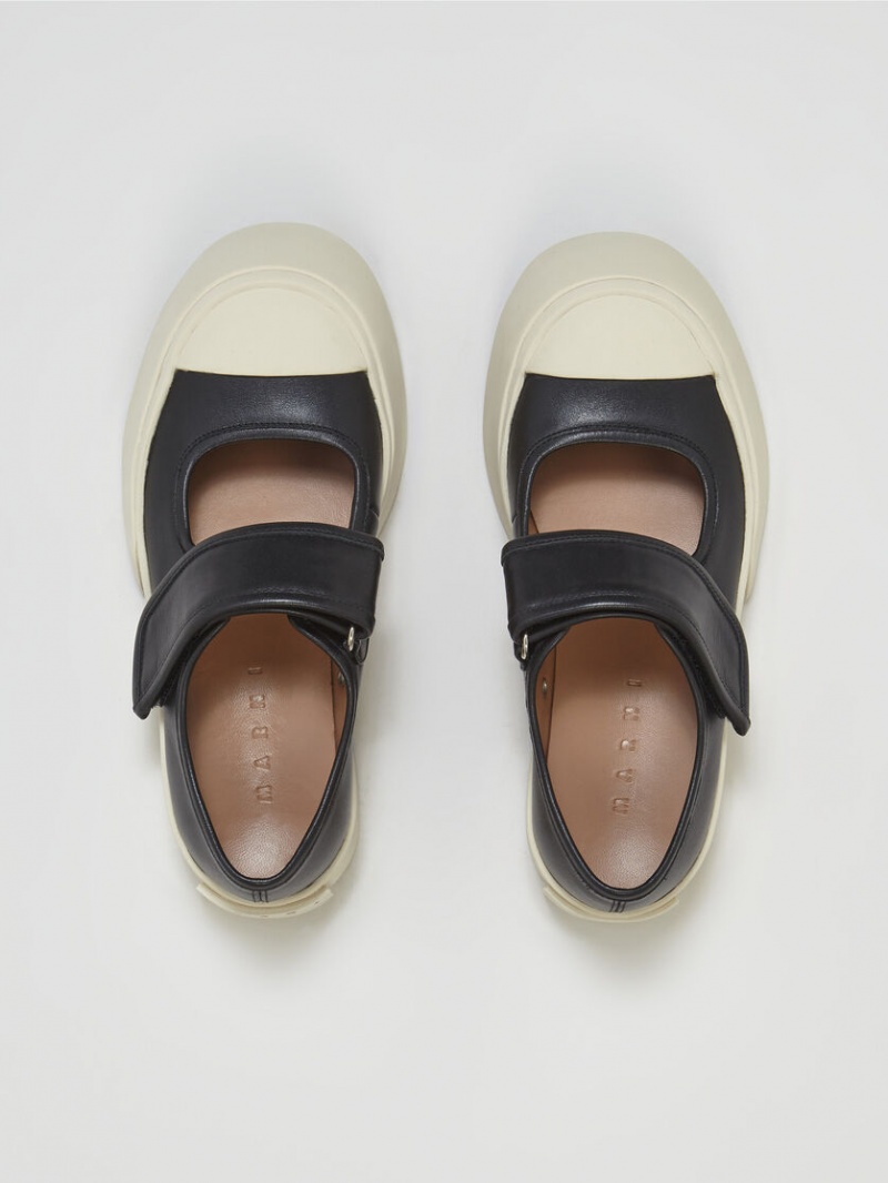Marni Nappa Läder Mary Jane Sneaker Svarta | GSEEC24574