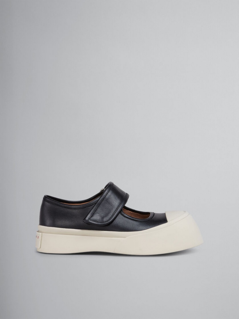 Marni Nappa Läder Mary Jane Sneaker Svarta | GSEEC24574