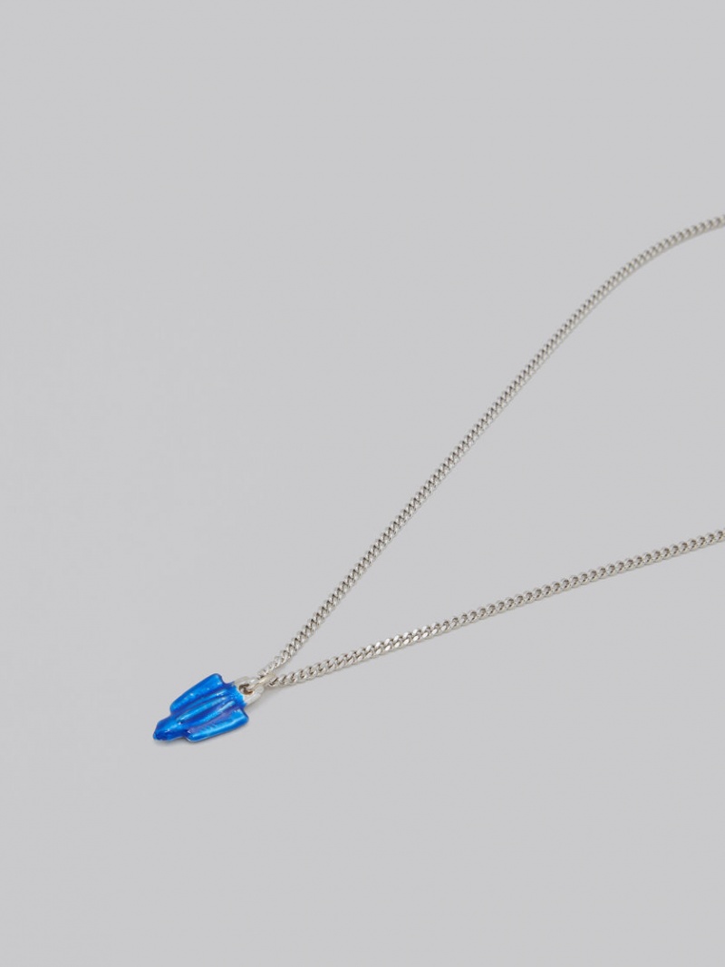 Marni Necklace With Space Ship Charm Blå | TSEWZ23137